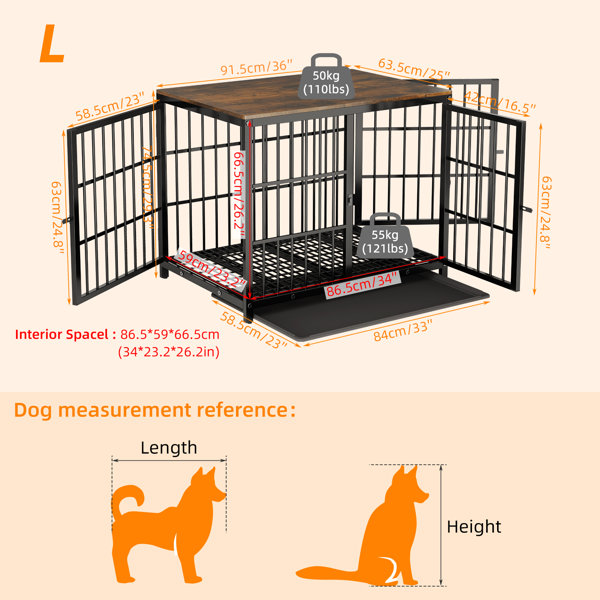 Tucker Murphy Pet™ Chamiya Furniture Style Pet Crate & Reviews Wayfair